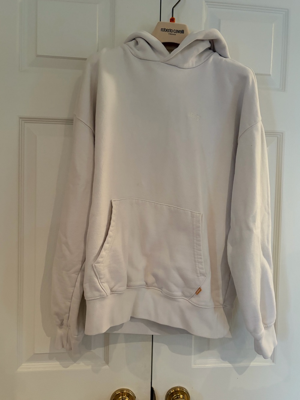 Levi's Cream Gold Tab Pullover Hoodie